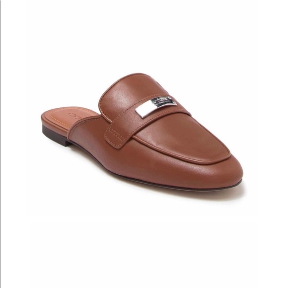 Coach Shoes | Coach Brown Leather Mules | Size 5.5 - Picture 1 of 4